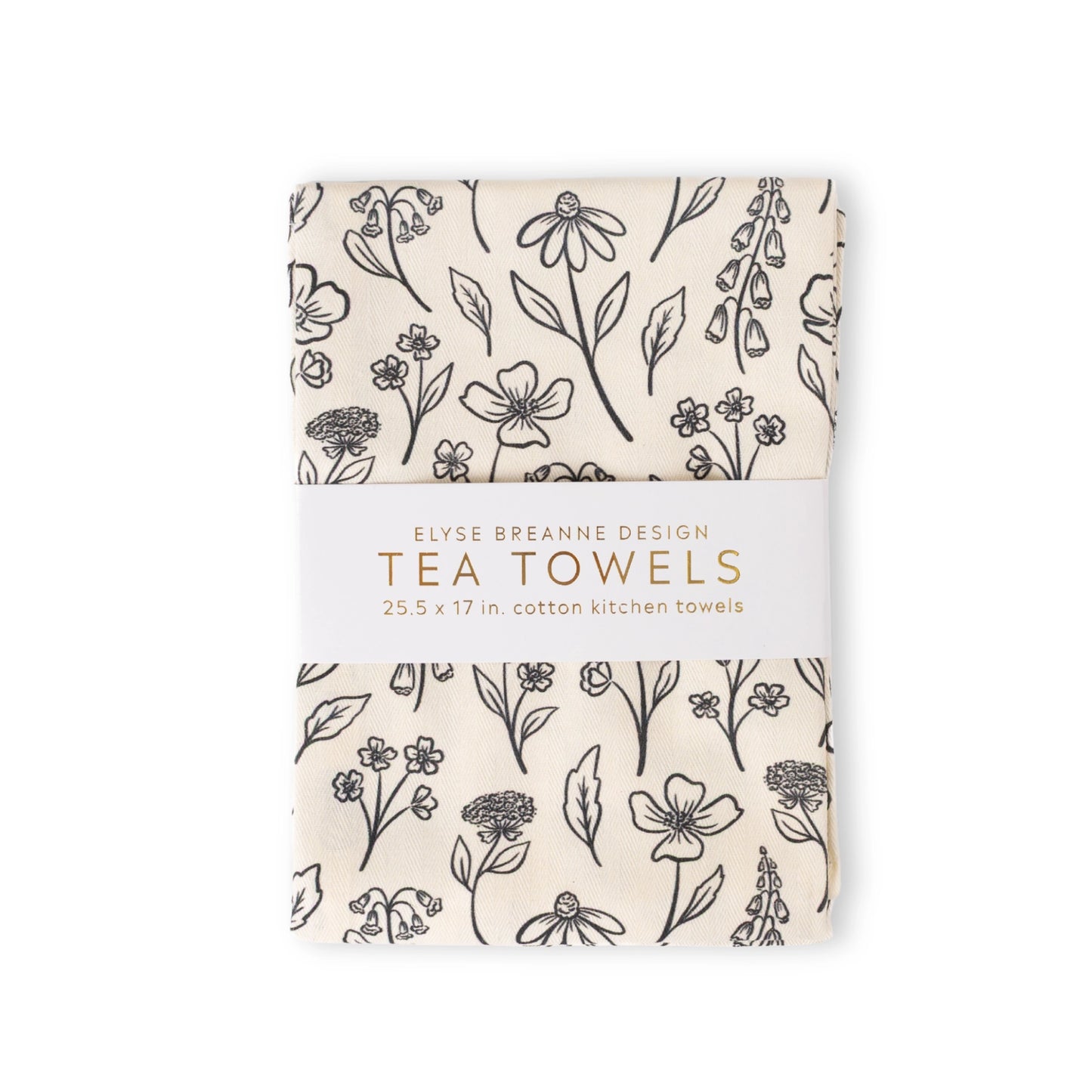 Printed Tea Towels - Pack of 2
