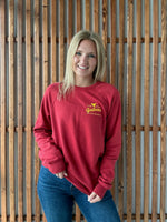 Heritage Cyclone Crewneck: Cardinal