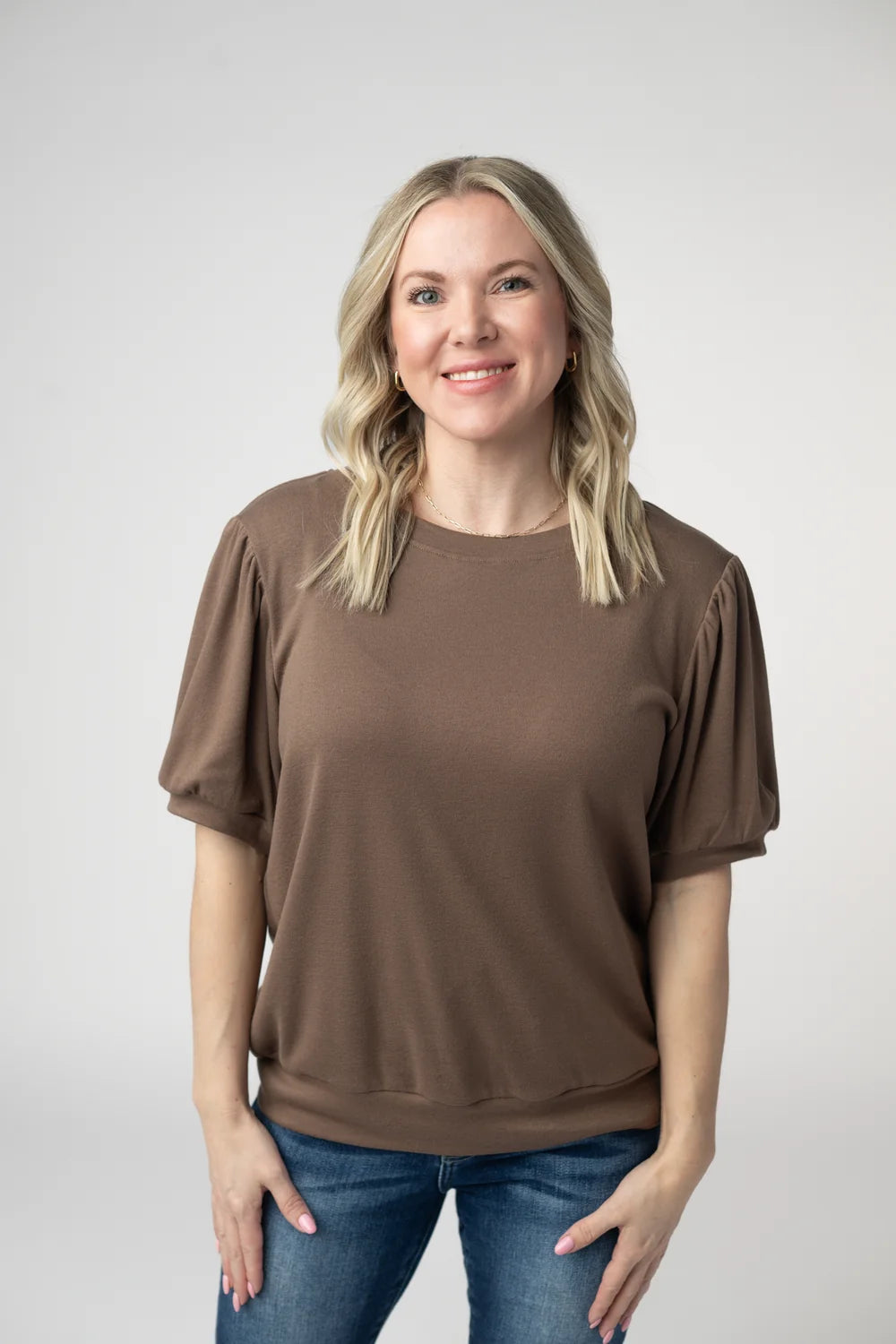 Katie Cozy Top - Mocha
