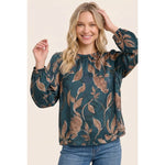 Jade Floral Top