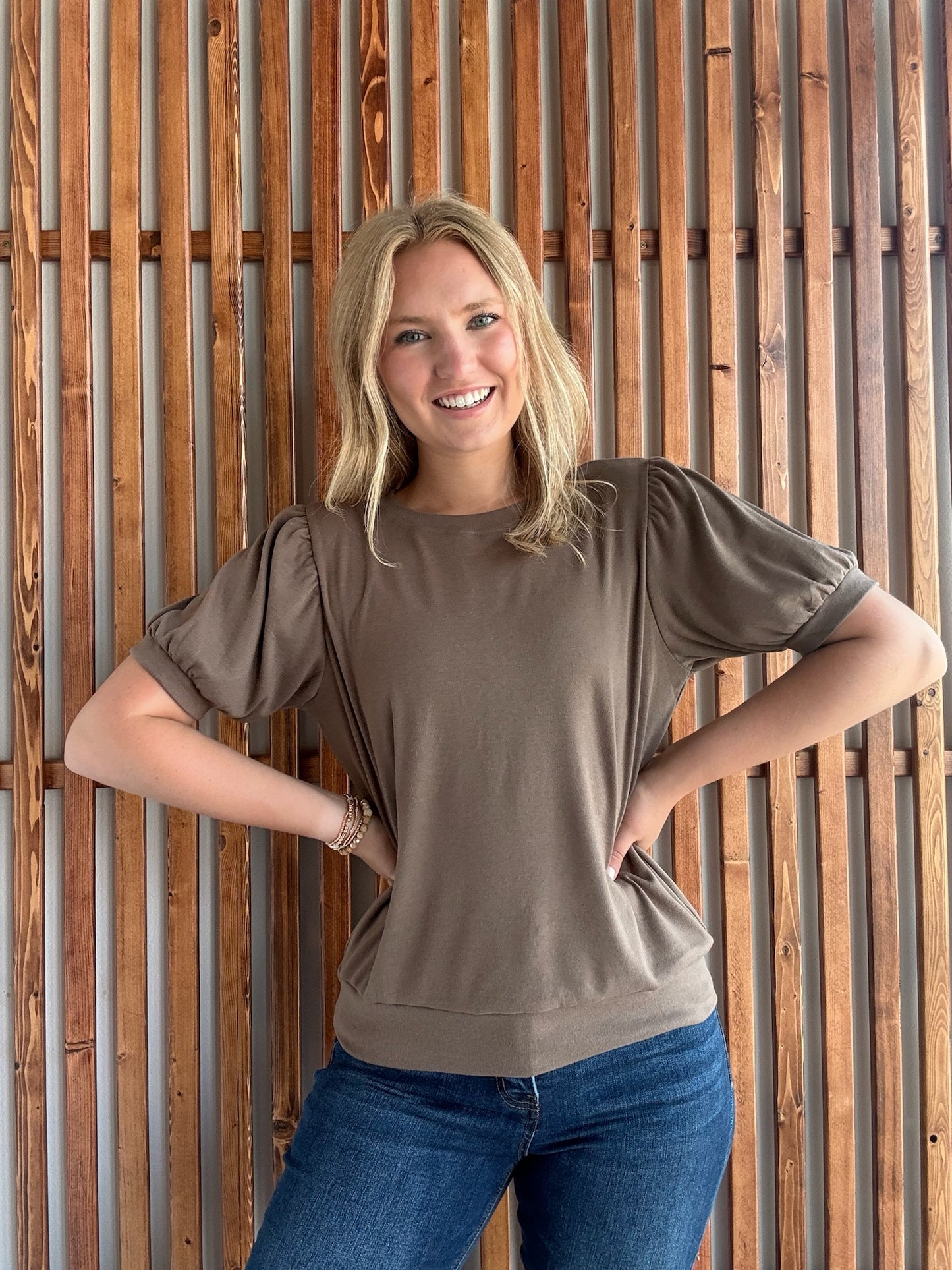 Katie Cozy Top - Mocha