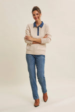 Classic Yet Endlessly Wearable Henley Sweater - Ecru