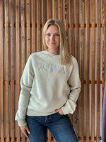 Warm-up Crew: Oatmeal Embroidery