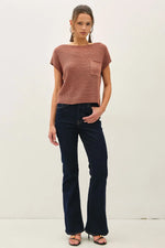 Front Pocket Sweater: Brick