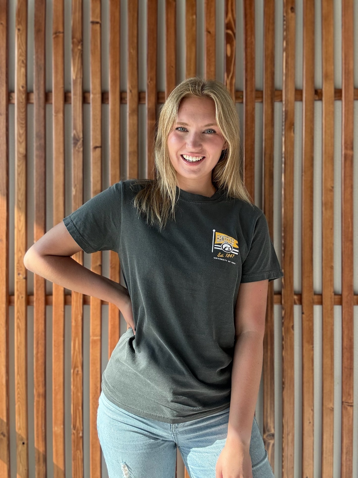 1847 Hawkeye Flag T-Shirt