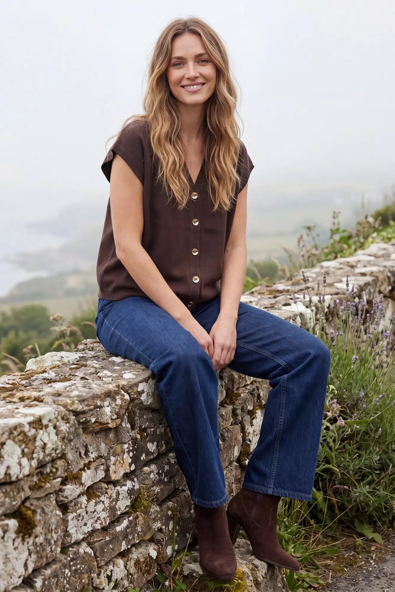 Button Down Sweater Vest