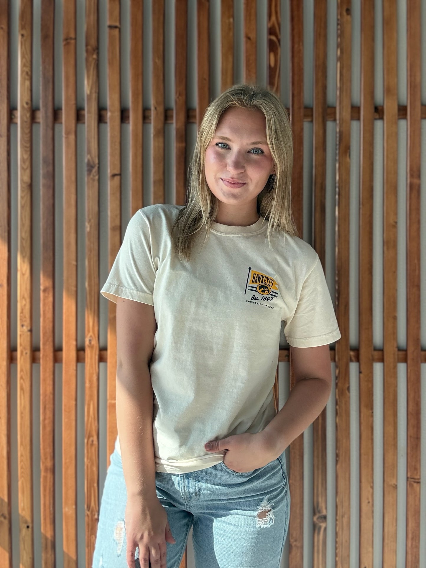 1847 Hawkeye Flag T-Shirt