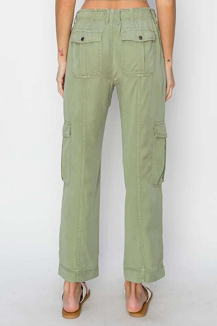 Josh Relaxed Cargo Pants - Sage