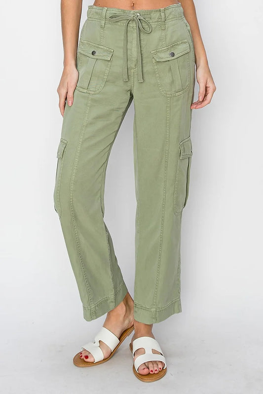 Josh Relaxed Cargo Pants - Sage