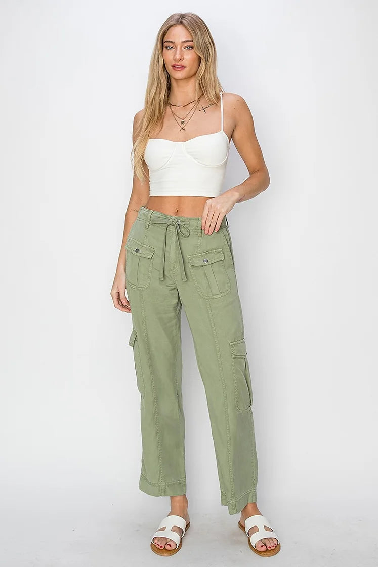 Josh Relaxed Cargo Pants - Sage