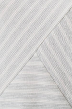 Sleeveless Diagonal Panel Stripe Top - Light Grey/Cream