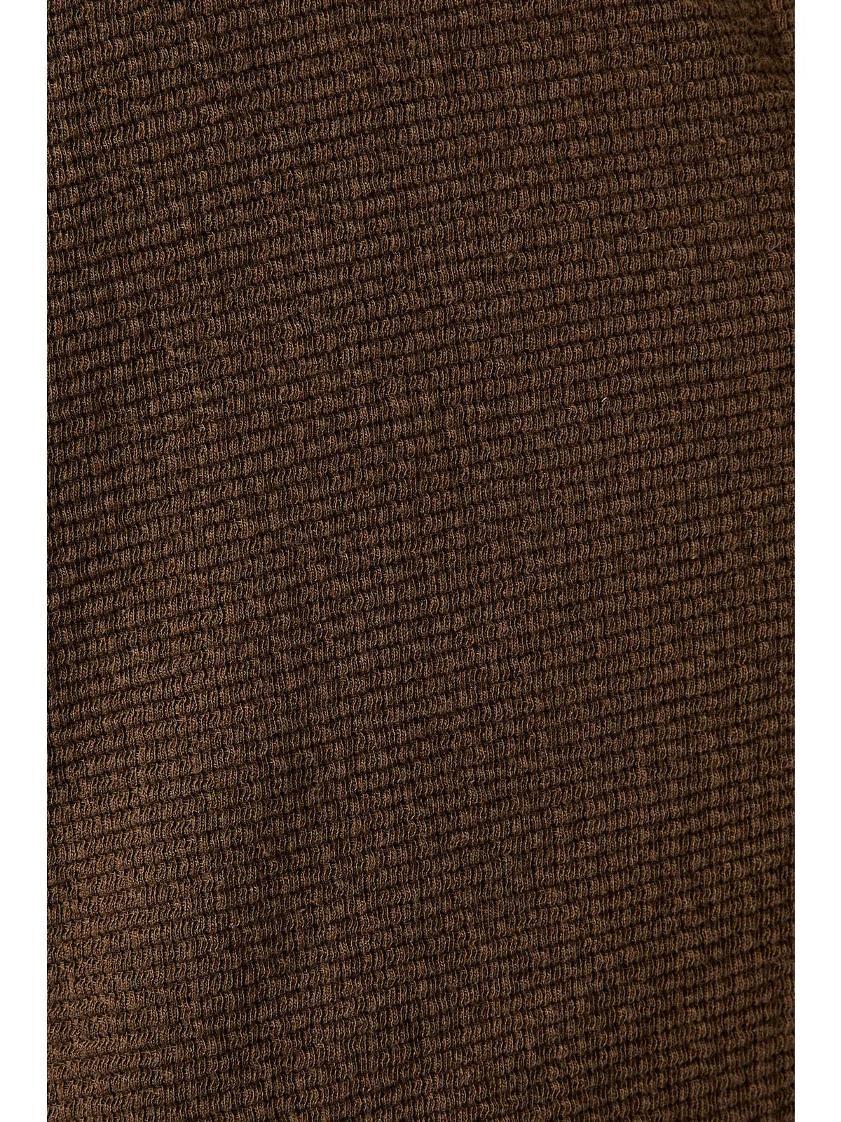 Long Sleeve Cropped Cardigan - Brown