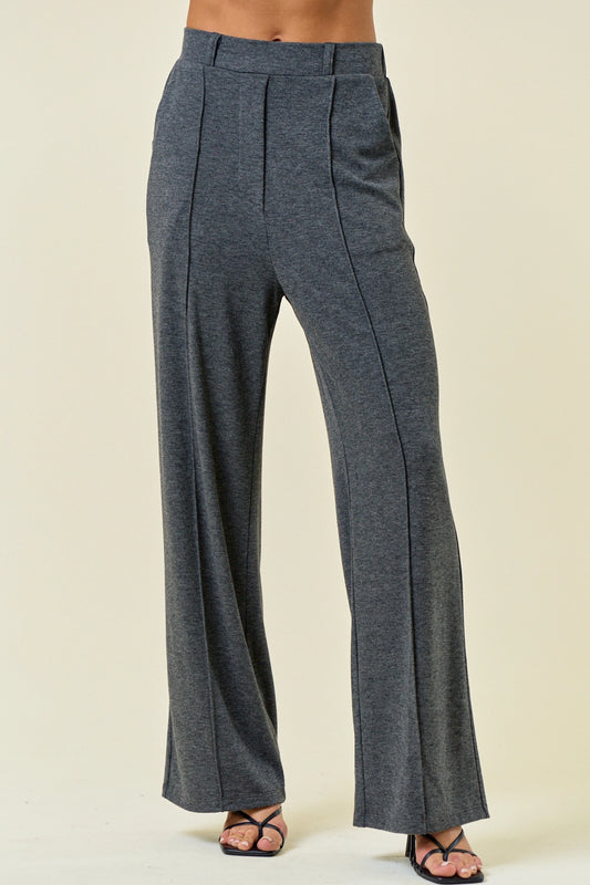 Buttery Soft Pintuck Elastic Waist Pants