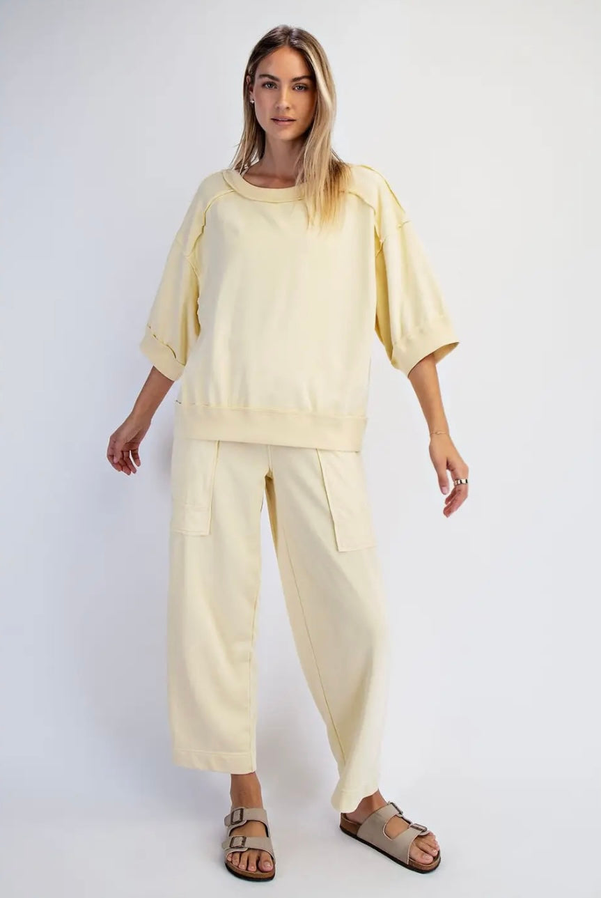 French Terry Short Sleeve: Lemonilla