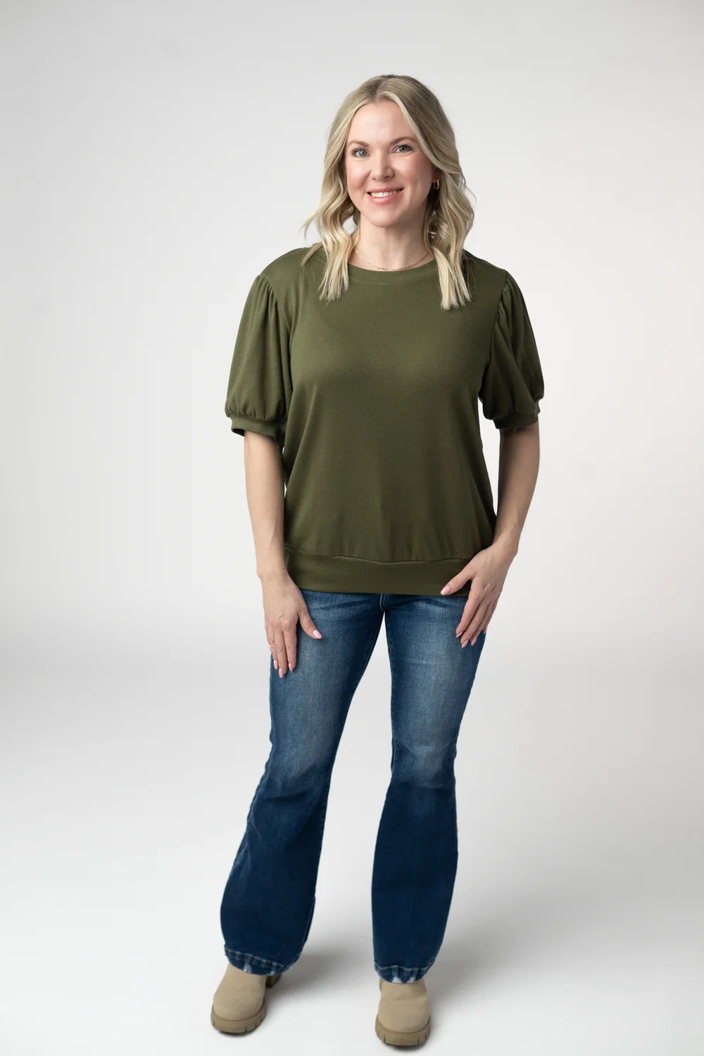 Katie Cozy Top - Olive