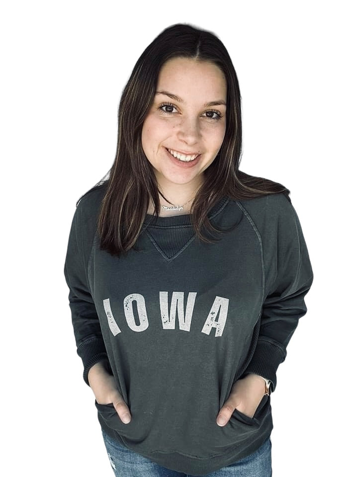 IOWA Distressed with Pockets - Ash Black