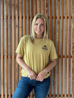Heritage Hawkeye T-Shirt (Unisex): Old Gold