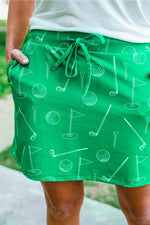 Green On Par Golf Skort