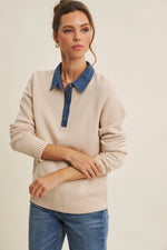 Classic Yet Endlessly Wearable Henley Sweater - Ecru
