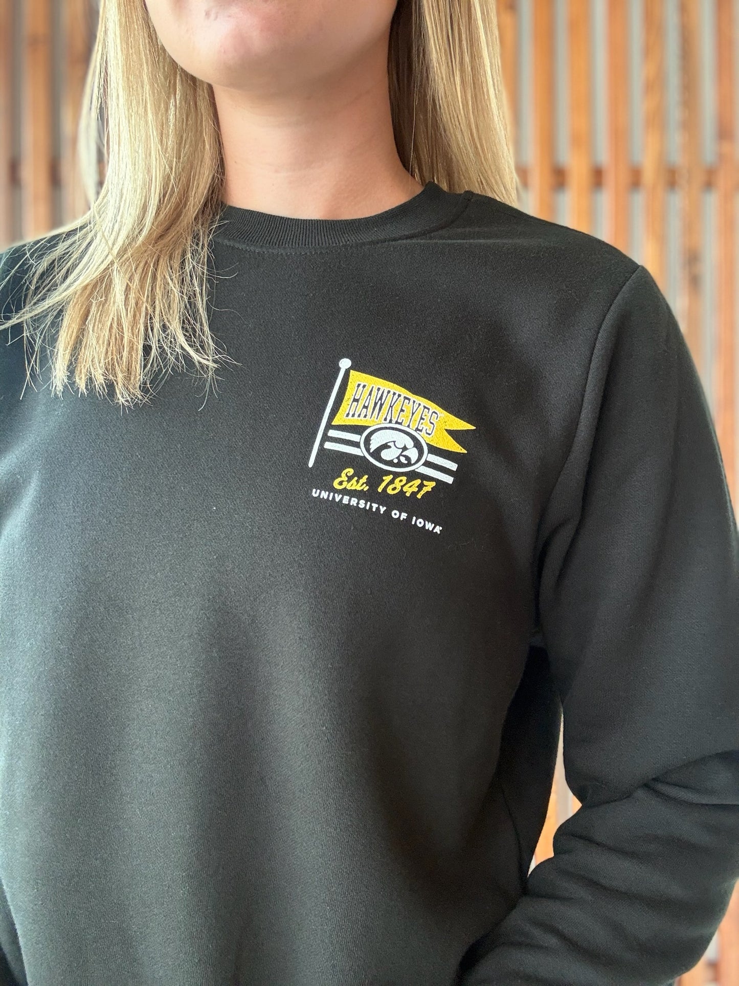 1847 Hawkeye Flag Crewneck