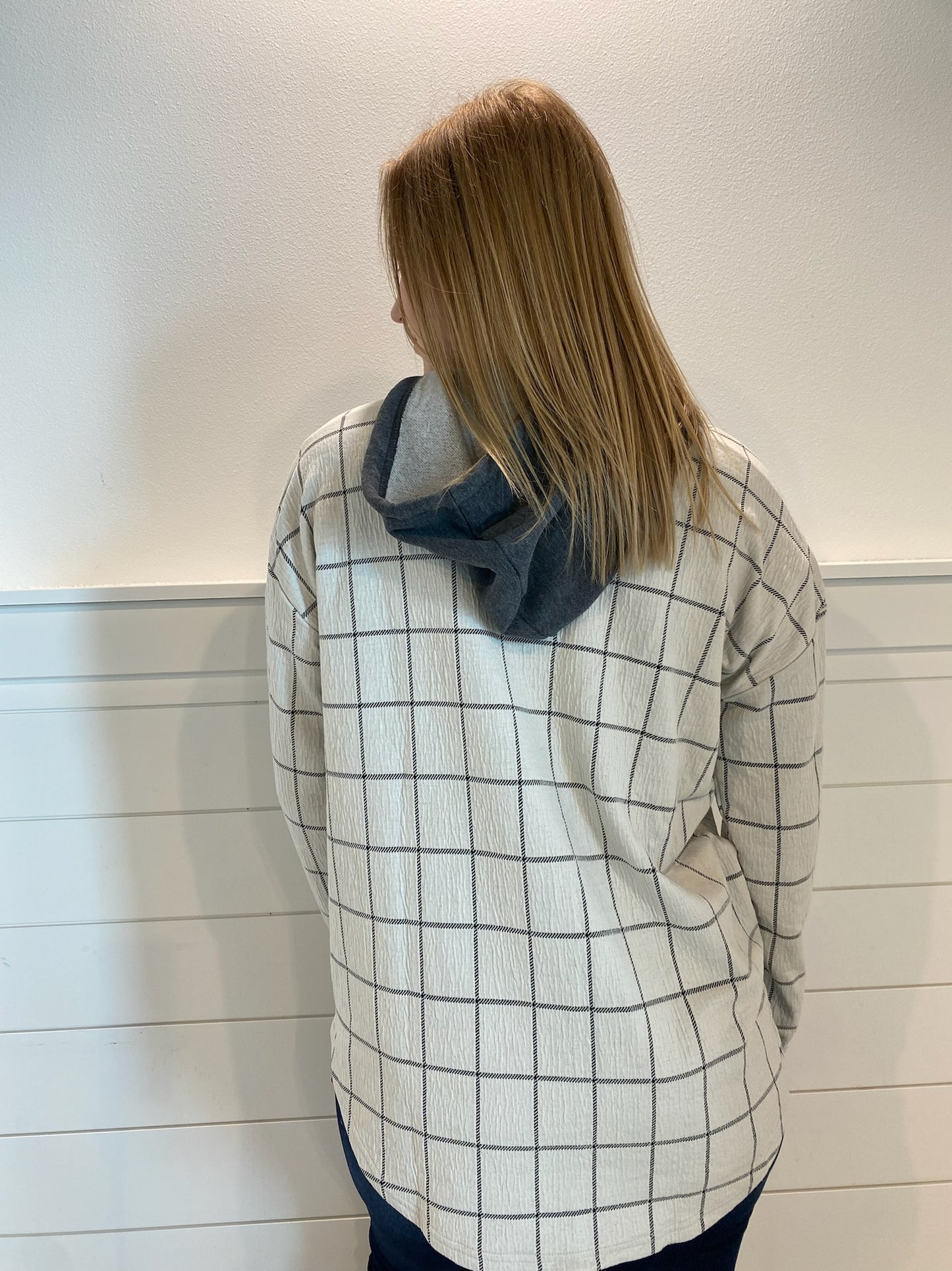 Plaid Hooded Shacket