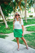 Green On Par Golf Skort