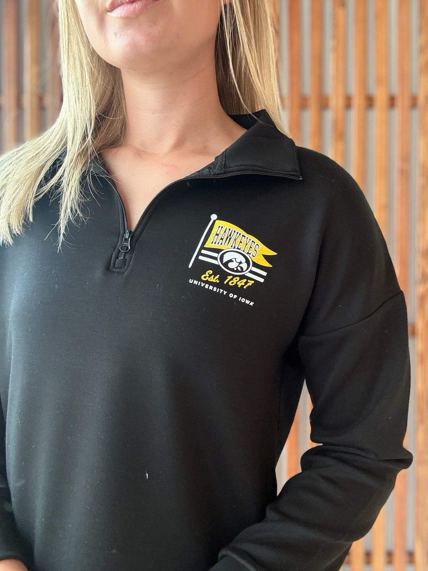 1847 Hawkeye Flag 3/4 Zip
