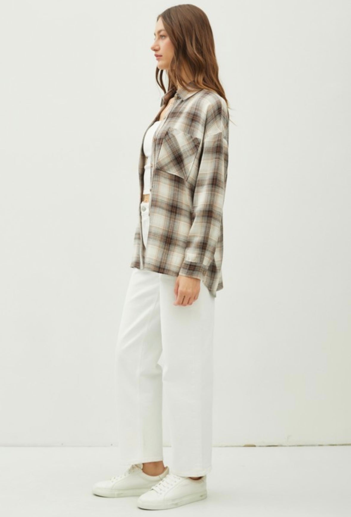 Flannel with Drop Shoulder