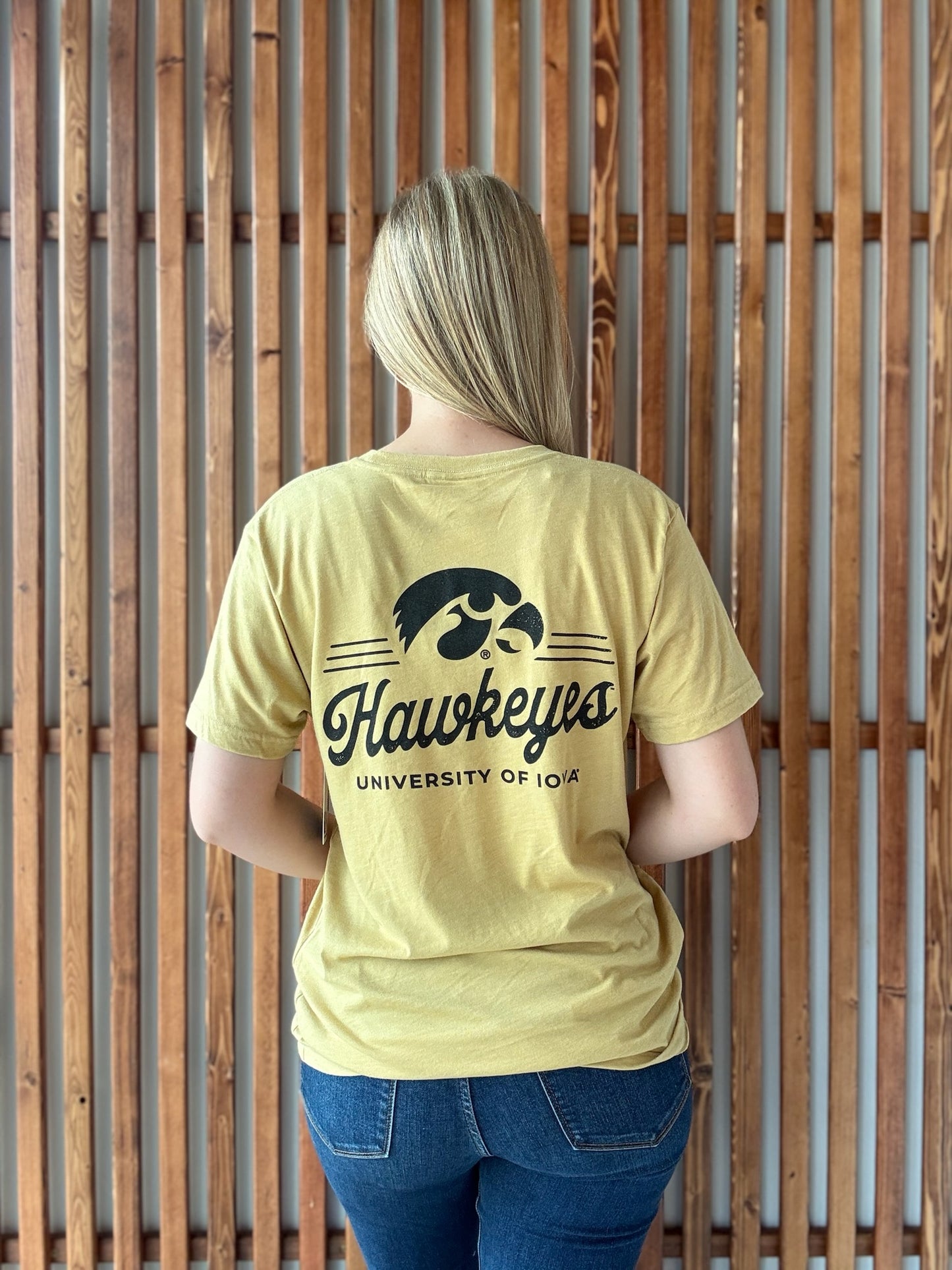 Heritage Hawkeye T-Shirt (Unisex): Old Gold