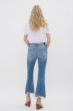 Moscato: HR Crop Flare W/ Uneven Hem