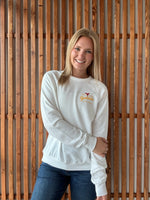 Heritage Cyclone Crewneck: White