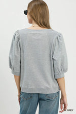 Casual Comfort Top: Heather Grey