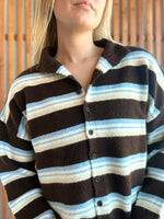Baby Blue & Chocolate Stripe Sweater