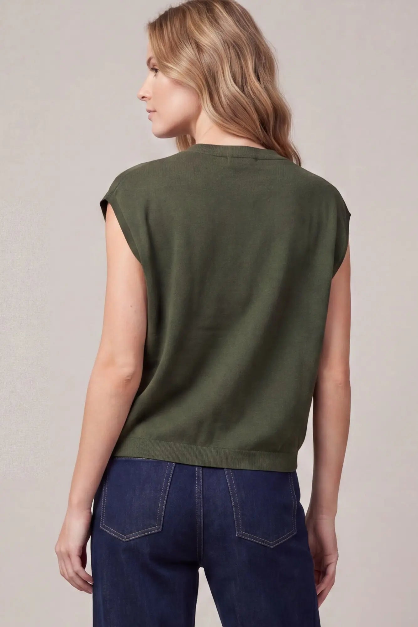 Button Down Sweater Vest