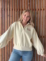 Iowa Shape Embroidered Snap Button