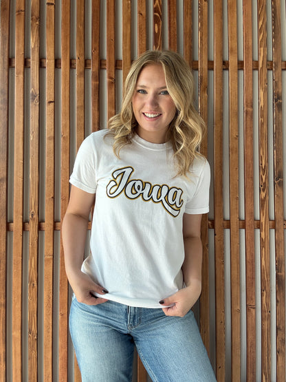 Double Layer Vintage Iowa T-Shirt