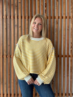 Stripe Pullover Oversized Sweater