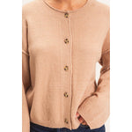 Taupe Button Down Sweater