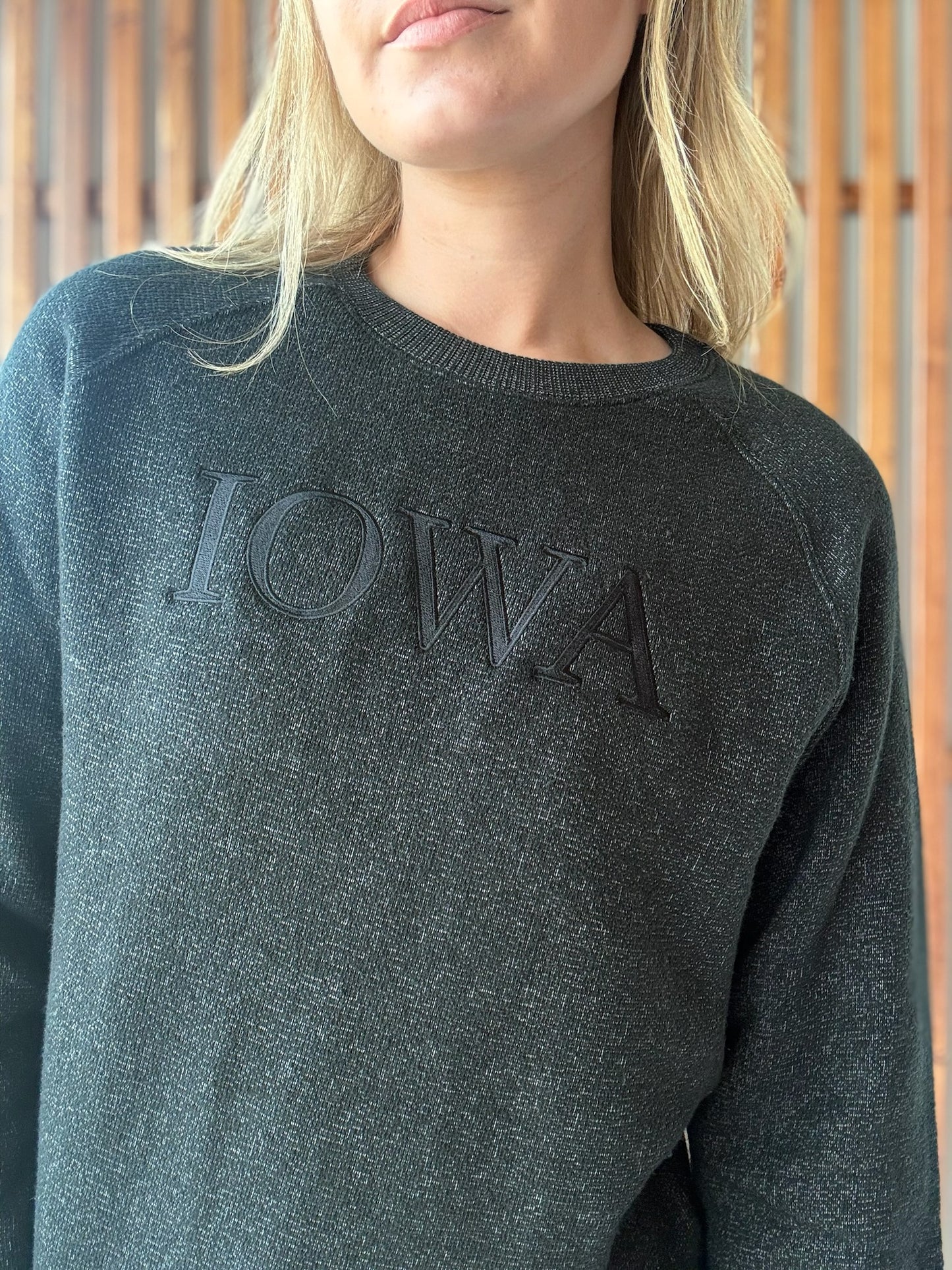 Warm-up Crew: Black Embroidery