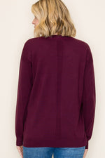 Everyday Pullover Sweater - Dark Plum