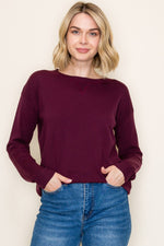 Everyday Pullover Sweater - Dark Plum