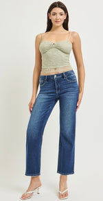 Renee TC HR Ankle Straight Jeans