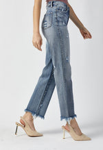 Light Distressed Crop Jean