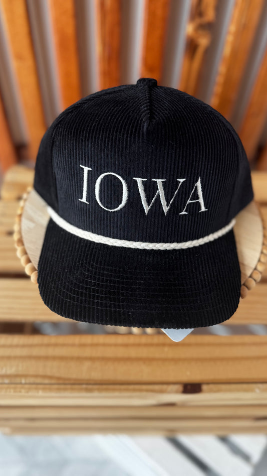 Corduroy Hat: Black