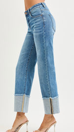 Brenda MR Crop Wide Cuffed Jean