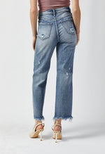 Light Distressed Crop Jean