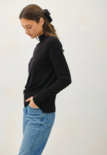 Black Mock Neck Sweater