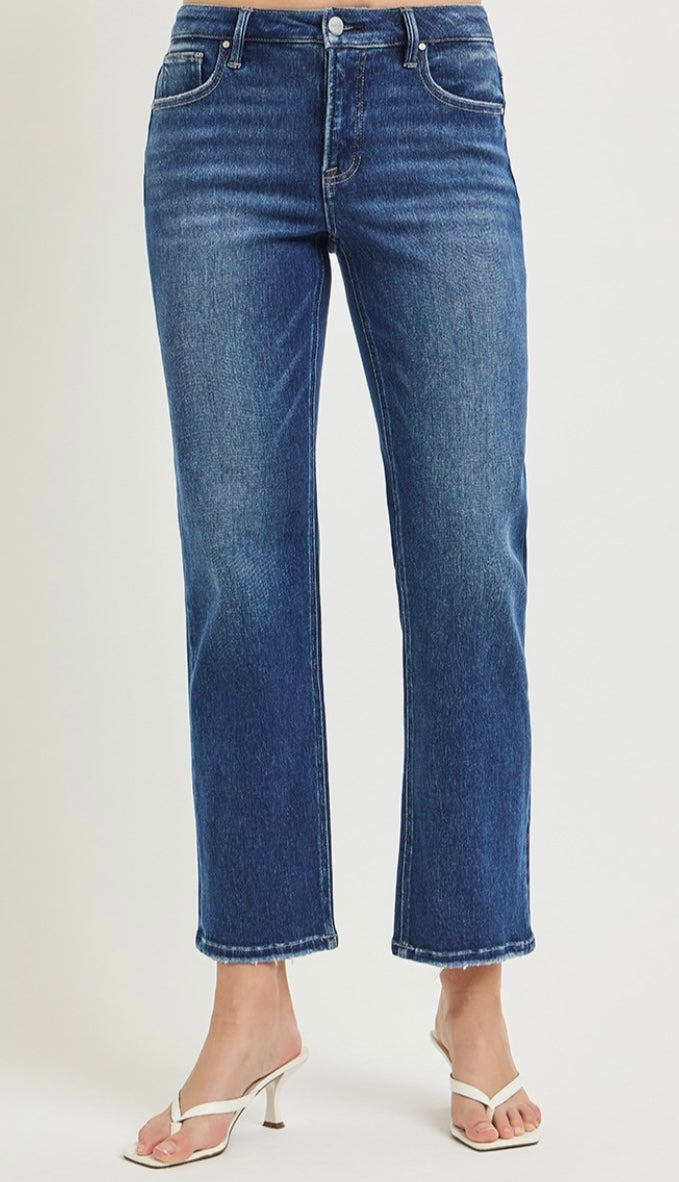 Renee TC HR Ankle Straight Jeans