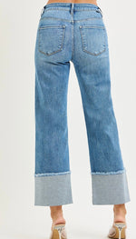 Brenda MR Crop Wide Cuffed Jean