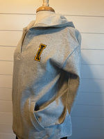 Hooded Vintage “I” Sweatshirt - Heather Gray
